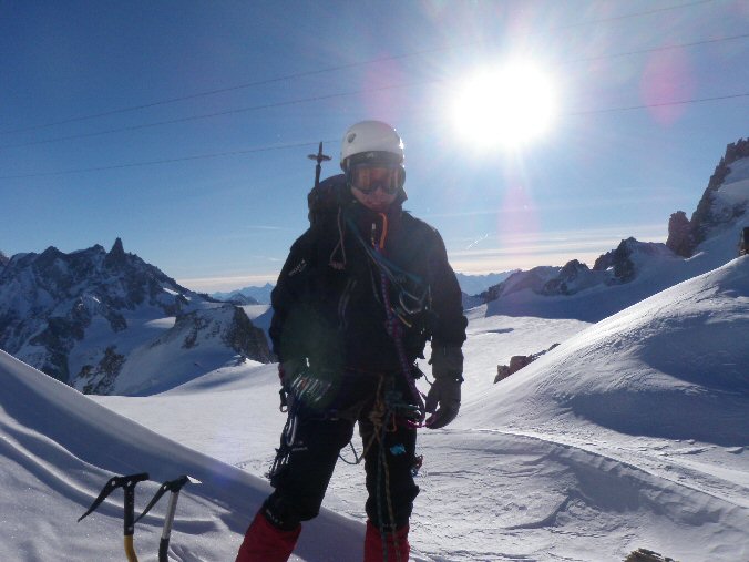 Arete des Cosmiques 13.jpg - Titi se pr�parant